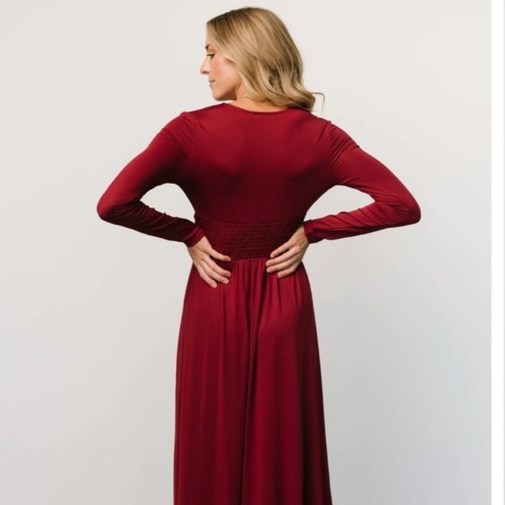 Baltic Born Arianna Merlot Maxi Dress - Picture 7 of 11
